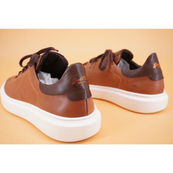 Good Man Brown Legend London Low Top Sneakers Size 9 New $275 White Sole Lace - Picture 9 of 12